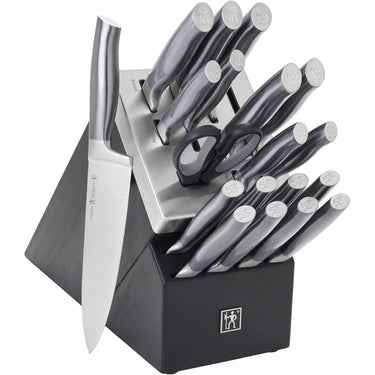 HENCKELS Graphite 20-pc Self-Sharpening Knife Set with Block - Black