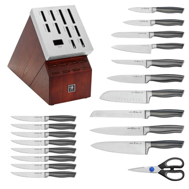 HENCKELS Graphite 20-pc Self-Sharpening Knife Set with Block - Black