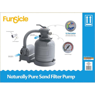 Funsicle 1600 GPH Flow Rate Sand Filter Pump