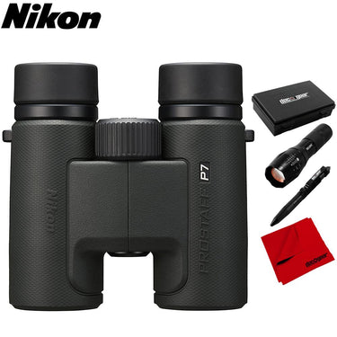Nikon PROSTAFF P7 Waterproof Binoculars 10X30 with Tactical Bundle