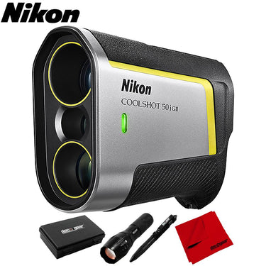 Nikon COOLSHOT 50i GII Golf Rangefinder with Tactical Bundle