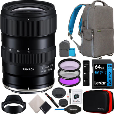 Tamron 16-30mm F/2.8 Di III VXD G2 Lens Model A064 For Sony E-Mount Full Frame Bundle