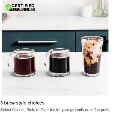 Ninja CFP105 DualBrew Hot & Iced Coffee Maker (Black) Refurbished