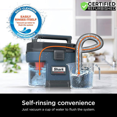 Shark MessMaster 1 Gallon Portable Wet/Dry Vacuum for Pets, Cars - Burgundy Refurb