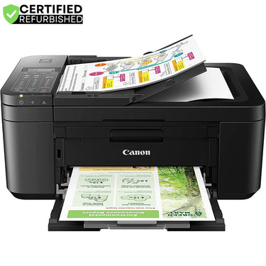Canon PIXMA All-in-1 Wireless Printer Mobile Printing Copy Fax Scanner Renewed Bundle