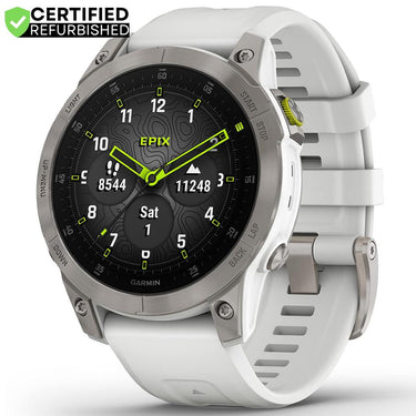 Garmin Epix Gen 2 Active Smartwatch 47 mm White Titanium Renewed+2 Year Warranty