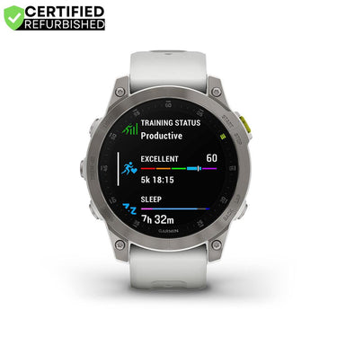 Garmin Epix Gen 2, Premium Active Smartwatch, 47 mm (White Titanium) - (Renewed)