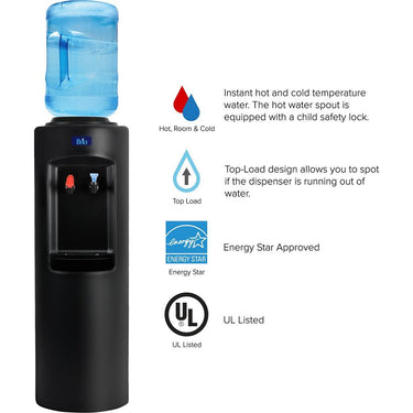 Brio 500 Series (Hot/Cold) Top Load Water Dispenser, Commercial Grade Open Box