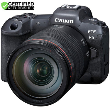 Canon EOS R5 Full Frame Mirrorless Camera w/ 8K +24-105mm F4 L IS USM Lens Kit Renewed