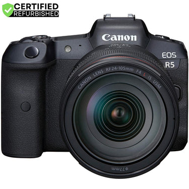 Canon EOS R5 Full Frame Mirrorless Camera w/ 8K +24-105mm F4 L IS USM Lens Kit Renewed