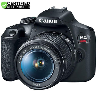 Canon T7 EOS Rebel DSLR Camera EF-S 18-55mm IS II + 500mm Telephoto Lens (Renewed) Kit