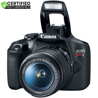Canon T7 EOS Rebel DSLR Camera EF-S 18-55mm f/3.5-5.6 IS II Lens Renewed 16GBx2 Bundle