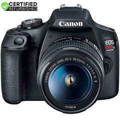 Canon T7 EOS Rebel DSLR Camera EF-S 18-55mm F3.5-5.6 IS II Lens (Renewed) 64GB Bundle