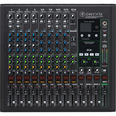 Mackie Onyx12 12-Channel Premium Analog Mixer with Multi-Track USB