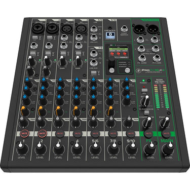 Mackie ProFX10v3+ 10-Channel Analog Mixer with Enhanced FX, USB, Bluetooth