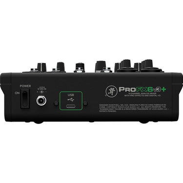 Mackie ProFX6v3+ 6-Channel Analog Mixer with Enhanced FX, USB, Bluetooth