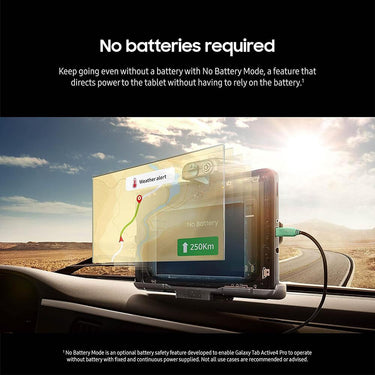 Samsung Mobile 10.1" Active4 Pro 64GB Tablet in Black - SM-T630NZKAN20
