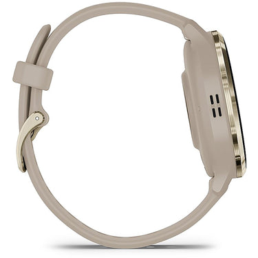 Garmin Venu 3S Fitness GPS Smartwatch Soft Gold Bezel / Gray Band (41mm) - Refurbished