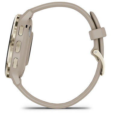 Garmin Venu 3S Fitness GPS Smartwatch Soft Gold Bezel / Gray Band (41mm) - Refurbished