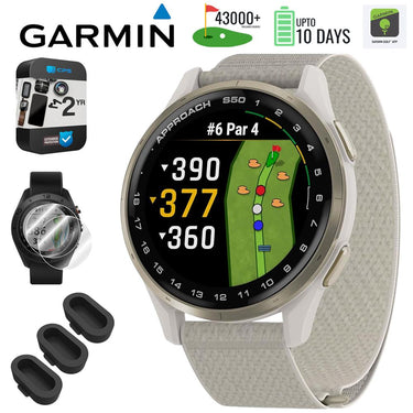 Garmin 010-03010-01 Approach S50, Advanced Golf GPS Smartwatch + 2 YR Warranty Bundle