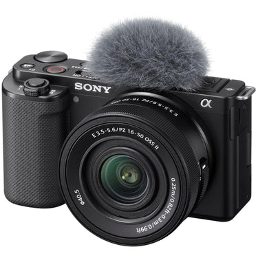 Sony Alpha ZV-E10 Mirrorless Vlog Camera with 16-50mm f/3.5-5.6 II Lens (Black)