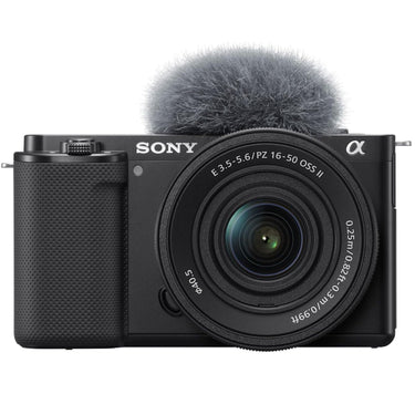 Sony Alpha ZV-E10 Mirrorless Vlog Camera with 16-50mm f/3.5-5.6 II Lens (Black)