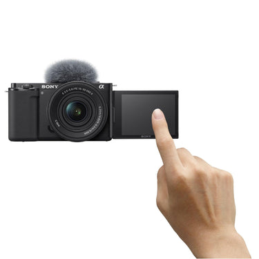 Sony Alpha ZV-E10 Mirrorless Vlog Camera with 16-50mm f/3.5-5.6 II Lens (Black)