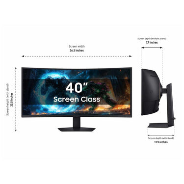 Samsung Odyssey G7 G75F 40" 4K HDR 180 Hz Curved Ultrawide Gaming Monitor