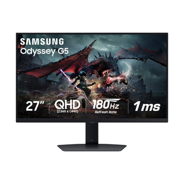 Samsung 27" Odyssey G50D QHD 180Hz 1ms DisplayHDR 400 G-Sync Compatible Gaming Monitor