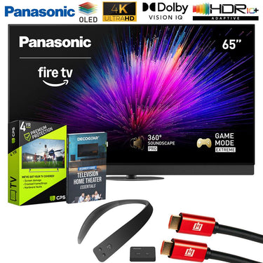Panasonic Z95BP Series 65 inch LED 4K UHD Smart Fire TV + WN10 Neck Speaker Bundle