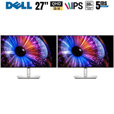 Dell U2724DE UltraSharp 27" Thunderbolt Hub Dual Monitor Bundle