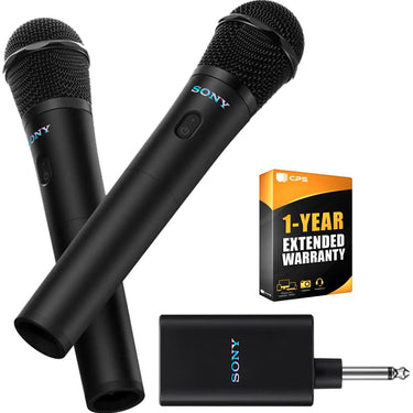 Sony ULT MIC Wireless Microphone (2 Mics, 1 Receiver) w/ 1 YR Warranty Bundle