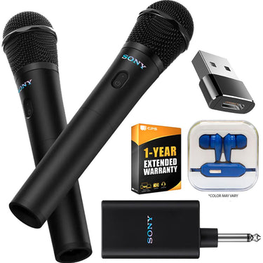Sony ULT MIC Wireless Microphone (2 Mics, 1 Receiver) w/ 1 YR Warranty Bundle