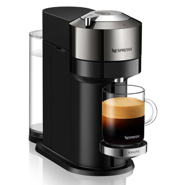 Nespresso Vertuo Next Deluxe Coffee and Espresso Machine by De'Longhi, Chrome