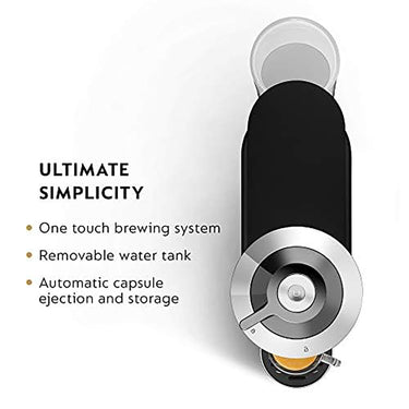 Nespresso Vertuo Next Deluxe Coffee and Espresso Machine by De'Longhi, Chrome