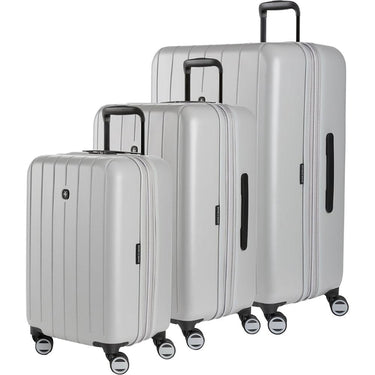 Swiss Gear Wanderlust Pro Lightweight Expandable Spinner, Grey, 3-Piece Set (20/24/28)