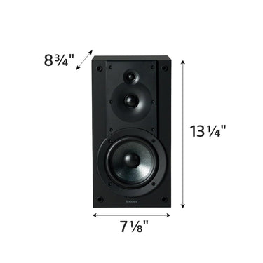 Sony SS-CS5M2 3-Way 3-Driver Hi-res Bookshelf Speakers (Pair) 2025