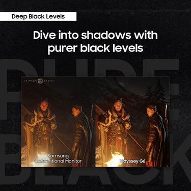 Samsung 27" Odyssey OLED G6 (G60SD) QHD 360Hz 0.03ms FreeSync Premium Pro Gaming Monitor