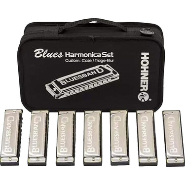 Hohner 1501/7 Enthusiast Series Blues Band Pack of 7 Harmonicas