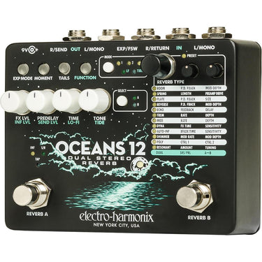 Electro-Harmonix Oceans 12 Dual Stereo Reverb Pedal