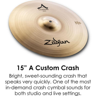Zildjian A Custom Cymbal Pack with Hi-Hats, Crashes, and Ride