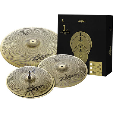 Zildjian L80 Low Volume Cymbal Pack with Hi-Hats, Crash, and Crash Ride