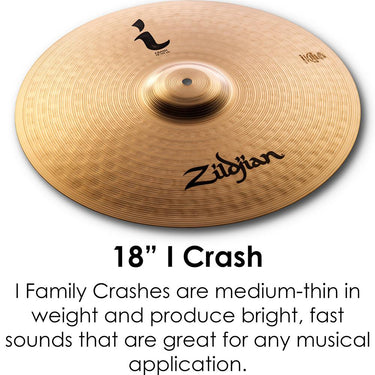 Zildjian I Pro Gig Cymbal Pack with Hi-Hats, Crashes, and Ride