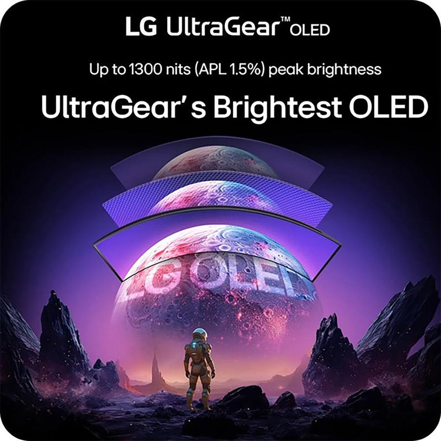 LG 34" UltraGear WQHD OLED Curved Gaming Monitor + 26 Months Protection Bundle