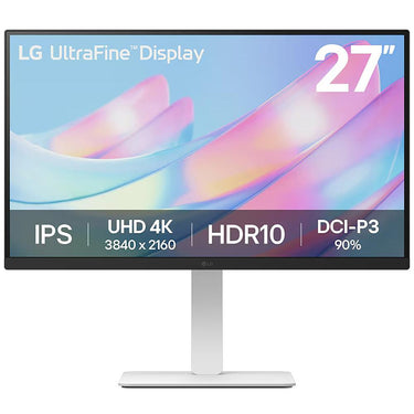 LG 27" 4K UHD UltraFine HDR10, IPS, PC Monitor + 26 Months Protection Bundle