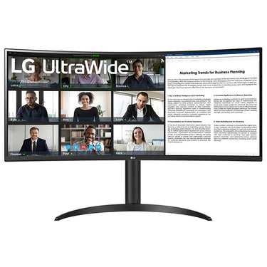 LG 34" Curved UltraWide WQHD HDR 10 100Hz Monitor + 26 Months Protection Bundle