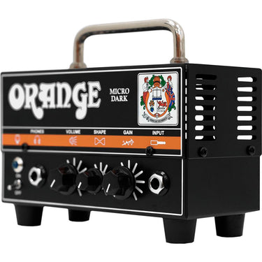 Orange Amplification Micro Dark 20W Portable Hybrid Guitar Amplifier Head, Black