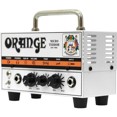 Orange Amplification MT20 Micro Terror 20W Portable Hybrid Guitar Amplifier Head, White