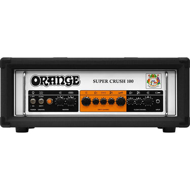 Orange Amplification Super Crush 100 2-Channel 100W Class A-B Power Guitar Amp Head, Black