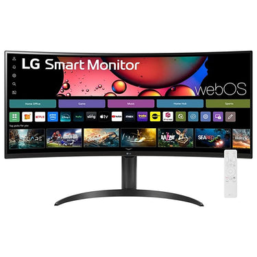 LG 34 Inch Smart Monitor Curved Screen 100Hz with 26 Months Protection Bundle